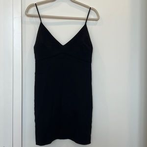 Aritzia Wilfred Mini Black Dress